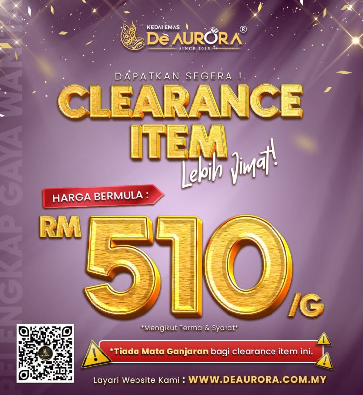 PROMOSI CLEARANCE ITEM !!