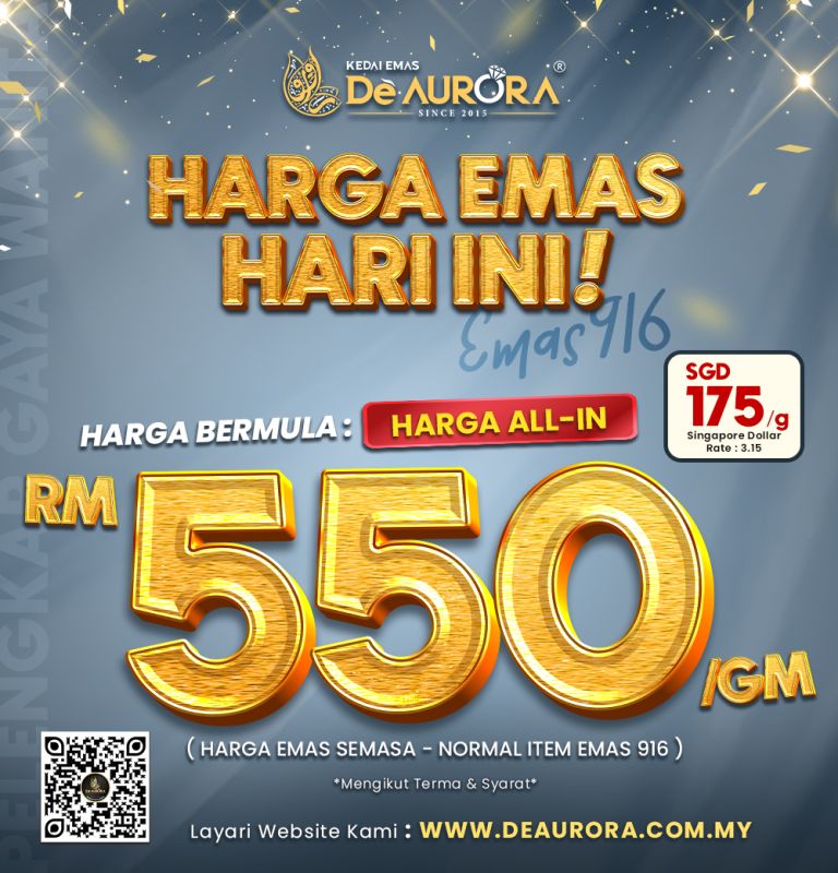HARGA BERMULA RM550/G