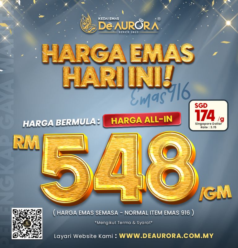 HARGA BERMULA RM548/G
