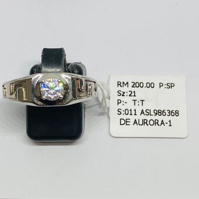 Cincin Perak 925 - BATU PUTIH