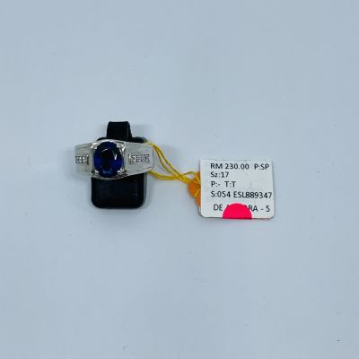 Cincin Perak 925 - BATU BIRU